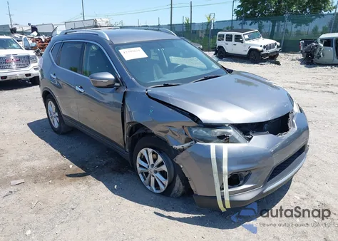 2015 Nissan Rogue Sv из США, поврежденный, VIN KNMAT2MV3FP519203
